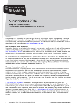 Subscriptions 2016