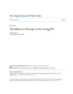 John F. Kennedy - ScholarWorks at UMass Boston