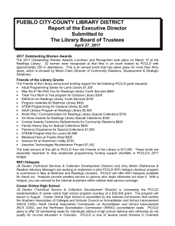 director`s report - Pueblo City