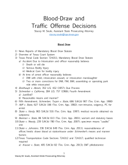Blood-Draw and Traffic Offense Decisions