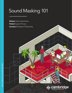 Sound Masking 101 - Cambridge Sound Management