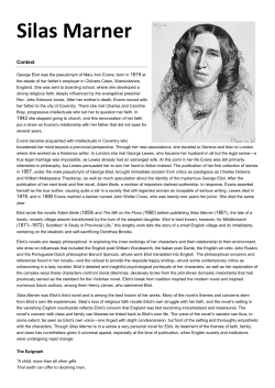 Silas Marner - Llandovery College