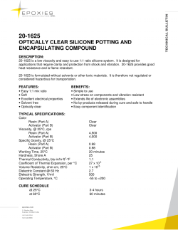 optically clear silicone potting