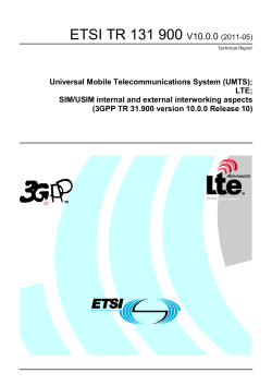 ETSI TR 131 900 V10.0.0