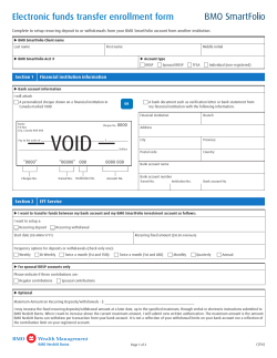 Pre-Authorized Contribution