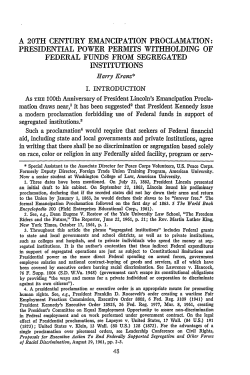 a 20th century emancipation proclamation