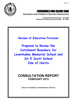 Leverhulme Memorial School and Sir E Scott School Catchment