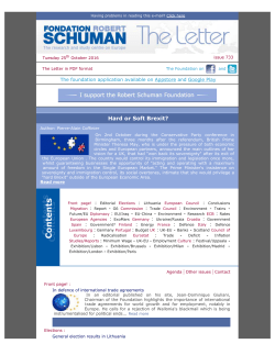 The Letter in PDF format - La Fondation Robert Schuman