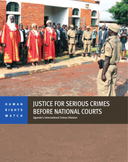 justice for serious crimes before national courts
