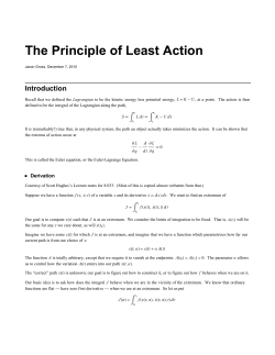 Principle of Least A..