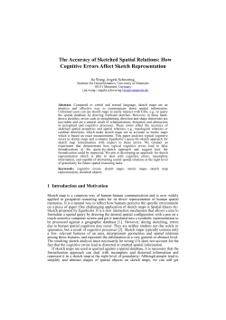 The Accuracy of Sketched Spatial Relations: How Cognitive Errors