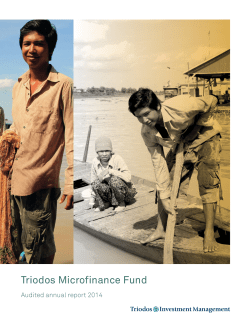 Annual report Triodos Microfinance Fund 2014