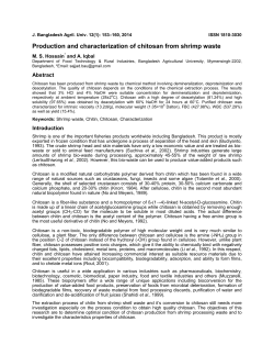Production and characterization of chitosan