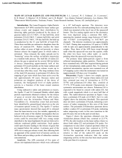 MAPS OF LUNAR RADON-222 AND POLONIUM