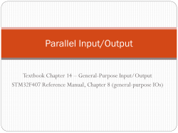ELEC 2220 Lecture on Parallel I/O