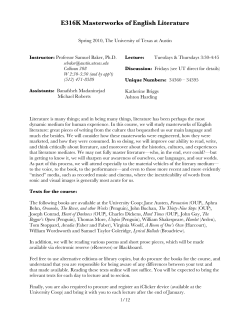 syllabus - UT College of Liberal Arts