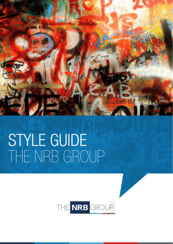 STYLE GUIDE THE NRB GROUP