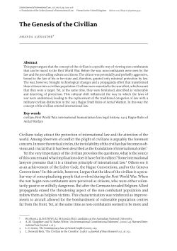 The Genesis of the Civilian