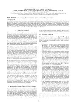 MODELLING OF TREE CROSS SECTIONS FROM TERRESTRIAL