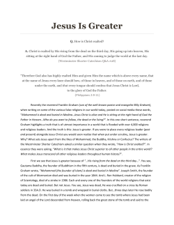 Jesus Is Greater