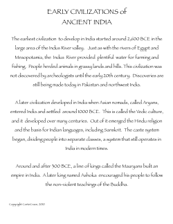 Ancient India Mapping Activity