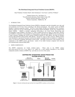 The Distributed Integrated Ocean Prediction System (DIOPS)