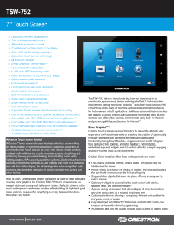 Product Specifications: TSW-752