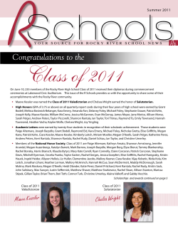 Rr Schools Summer 2011 - Rocky River City Schools