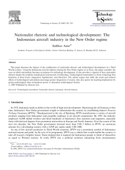 Nationalist rhetoric and technological development: The