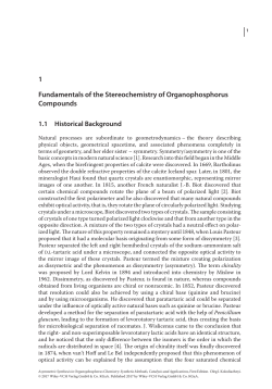1 Fundamentals of the Stereochemistry of - Wiley-VCH