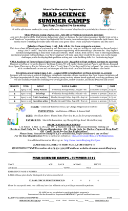 Mad Science - Summer 2017