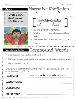 Compound Words - Auburn City Schools