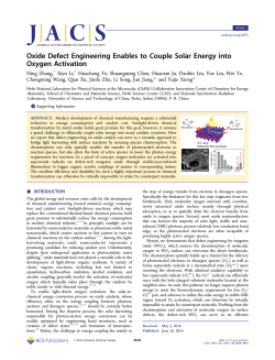 Oxide Defect Engineering Enables to Couple Solar Energy into