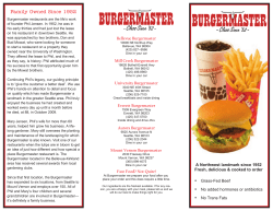 PDF Menu - Burgermaster