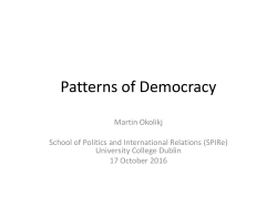 Patterns of Democracy