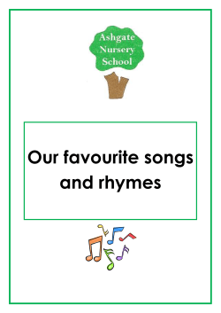 Our favourite songs and rhymes