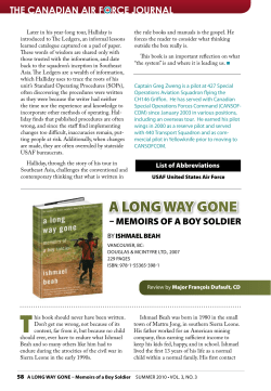 a lOng Way gOne - Aviation royale canadienne