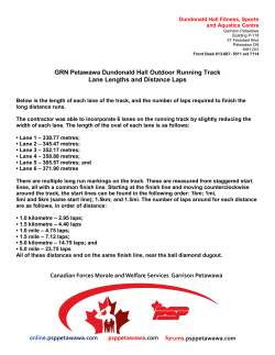 NEW Lane Lengths and Distance Laps