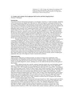 11. Ecology and evolution of mycophagous bark beetles and their
