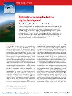 Materials for sustainable turbine engine development