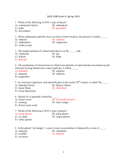 GEOS 1000 Exam 4