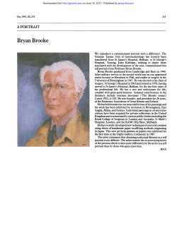 A portrait: Bryan Brooke