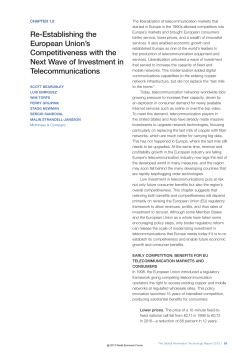 Re-Establishing the European Union`s Competitiveness with the Next