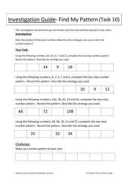 Investigation Guide- Find My Pattern(Task 10)