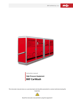 CarWash Instruction Manual