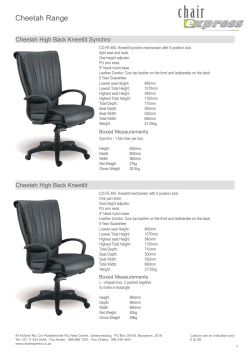 Cheetah Range - Chair Express