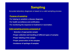 Sampling
