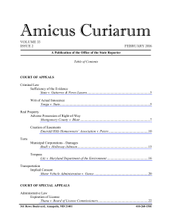 February - Maryland Courts