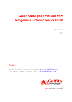 Greenhouse gas emissions from refrigerants