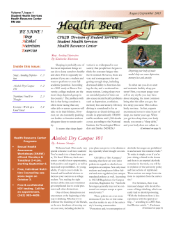 Health Beat - California State University, Long Beach